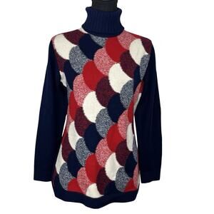 Ballantyne of Peebles Pure Cashmere Turtleneck Sweater Scotland Size 38 (M)